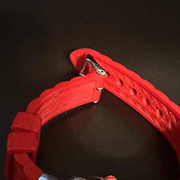 Michele Tahitian Jelly Bean Watch - Red (MWW12D000007) - BRAND NEW BATTERY - Picture 12 of 14